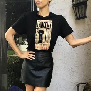 Larceny bourbon whiskey graphic tee top shirt S